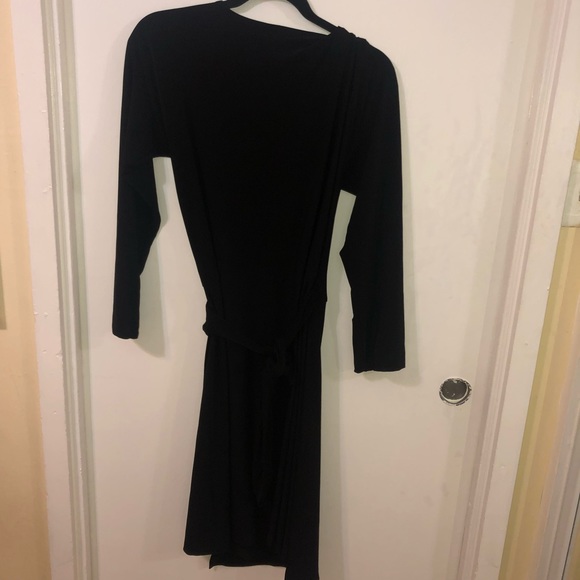 Norma Kamali Black wrap dress Size 2xl - Picture 6 of 6